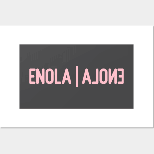 Enola Alone, pink Posters and Art